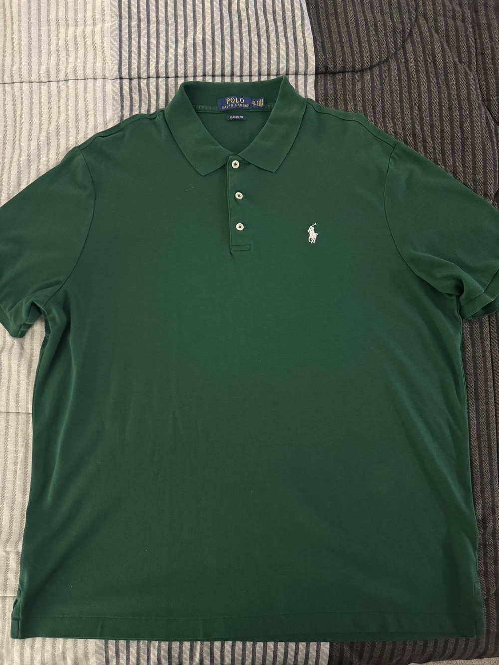 Polo by Ralph Lauren Green Short-Sleeve Polo with White Pony